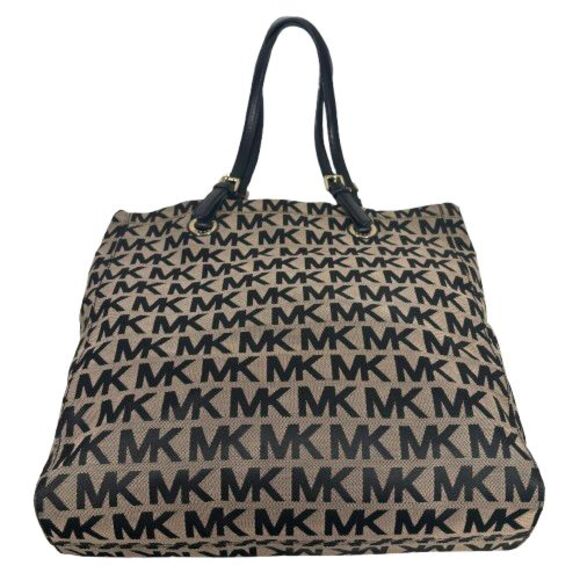 Michael Kors Jet Set North South Signature Shopper Tote Shoulder Bag Purse $198 - Picture 7 of 16